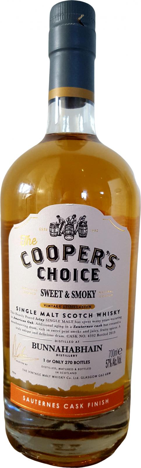 Bunnahabhain Sweet & Smoky VM The Cooper's Choice Sauternes Cask Finish #4392 57% 700ml