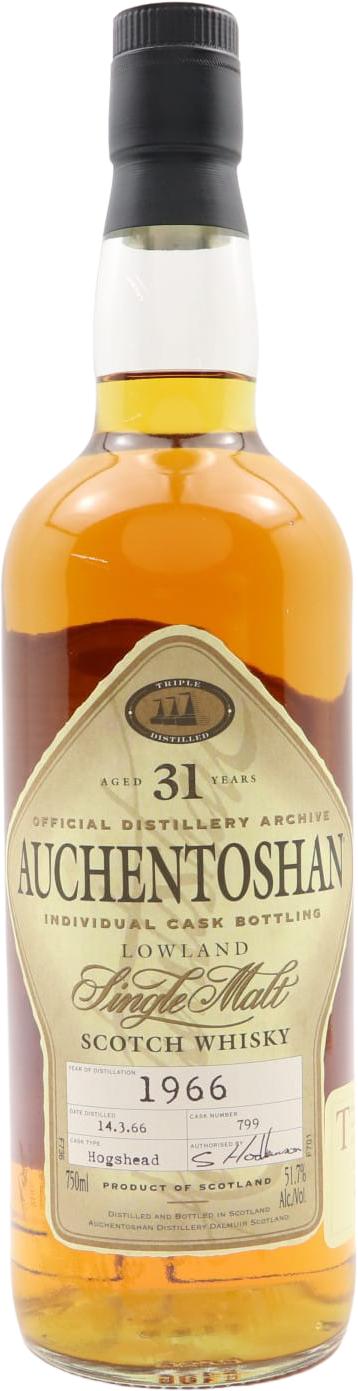 Auchentoshan 1966 Individual Cask Bottling Hogshead 799 51.7% 750ml