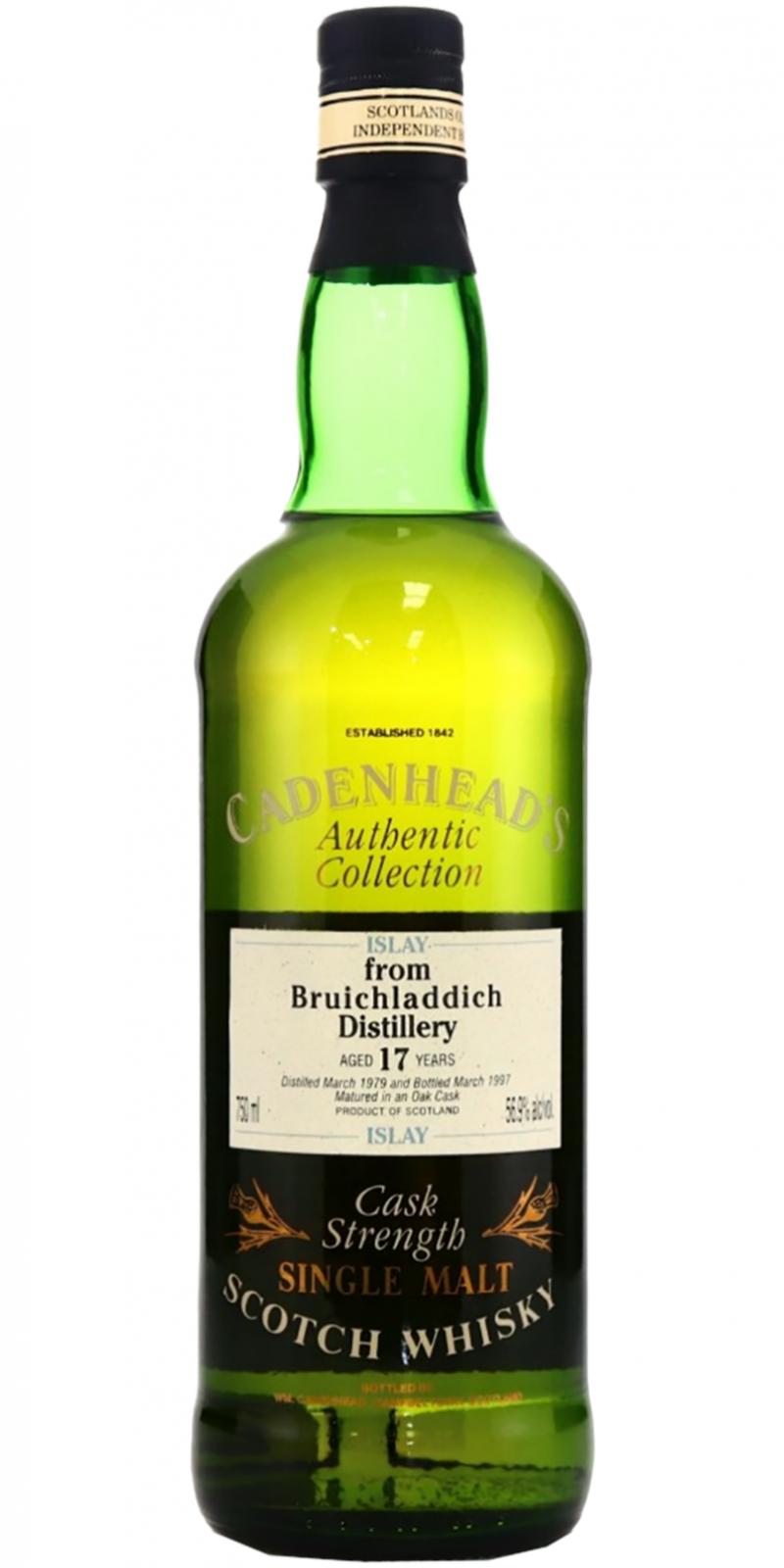 Bruichladdich 1979 CA Authentic Collection Oak Cask 56.9% 750ml