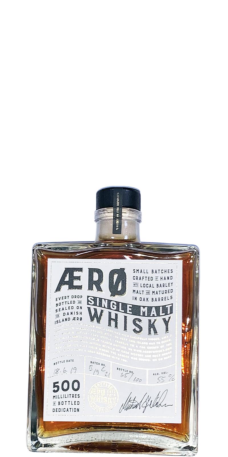 AEro Whisky Single Malt Whisky 1st fill Oloroso Sherry cask B19 C21 55% 500ml