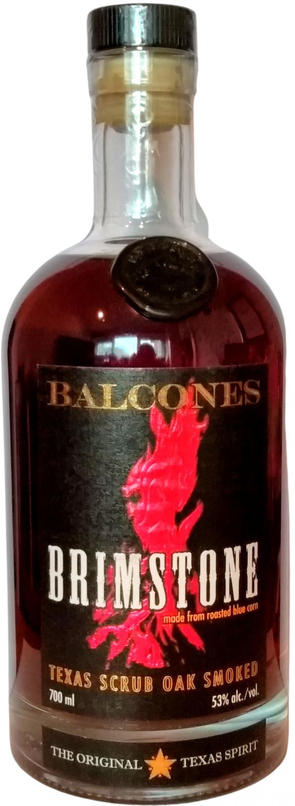 Balcones Brimstone Texas Scrub Oak Smoked BRM 17-4 53% 700ml