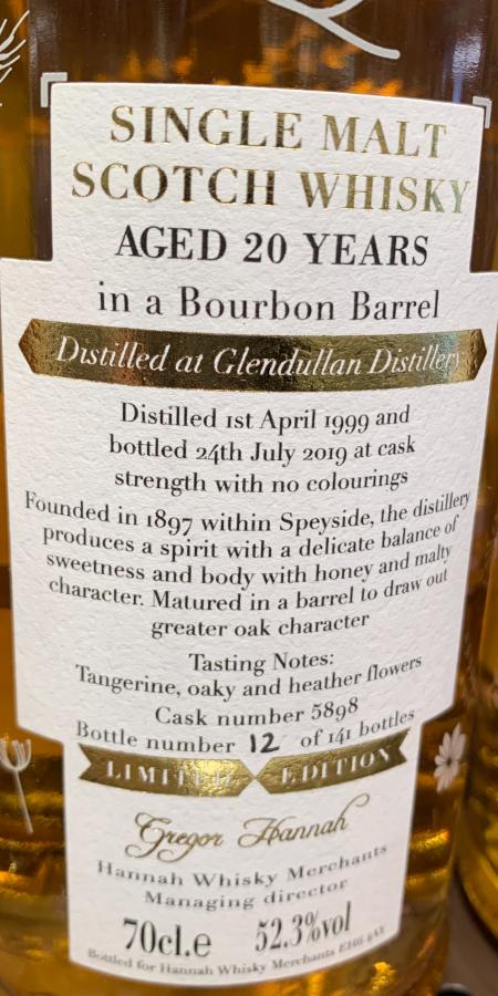 Glendullan 1999 LotG Bourbon Barrel #5898 52.3% 700ml