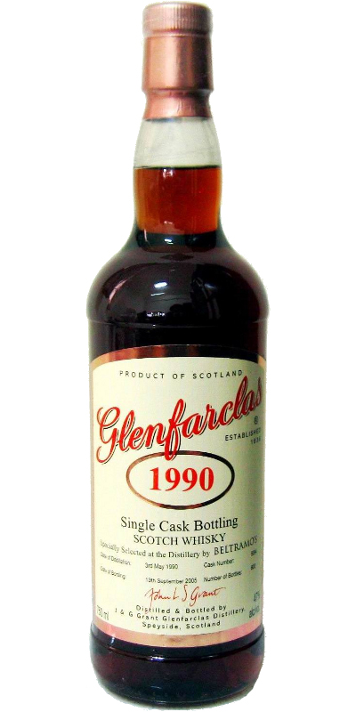 Glenfarclas 1990 Single Cask Bottling for Beltramos #5094 47% 750ml