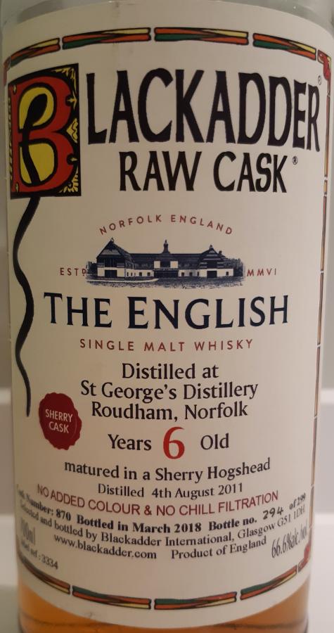 The English Whisky 2011 BA
