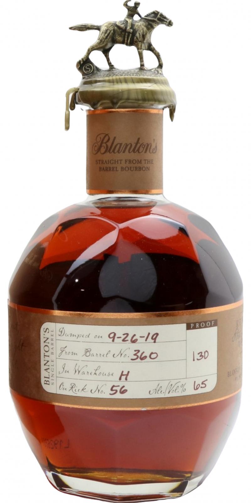 Blanton's Straight from the Barrel #360 65% 700ml
