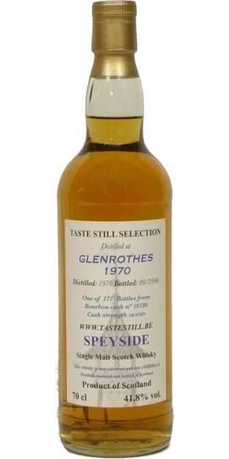 Glenrothes 1970 TS Selection Bourbon Cask #10590 41.8% 700ml