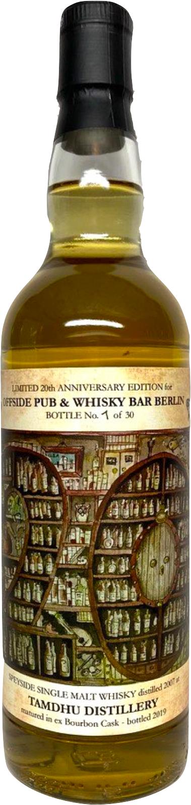 Tamdhu 2007 OW Bourbon 20th Anniversary for Offside Berlin 51.6% 700ml