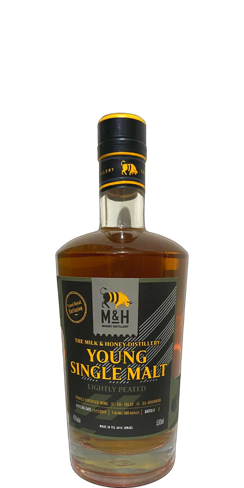 M&H Young Single Malt Travel Retail Exclusive Batch 2 46% 500ml