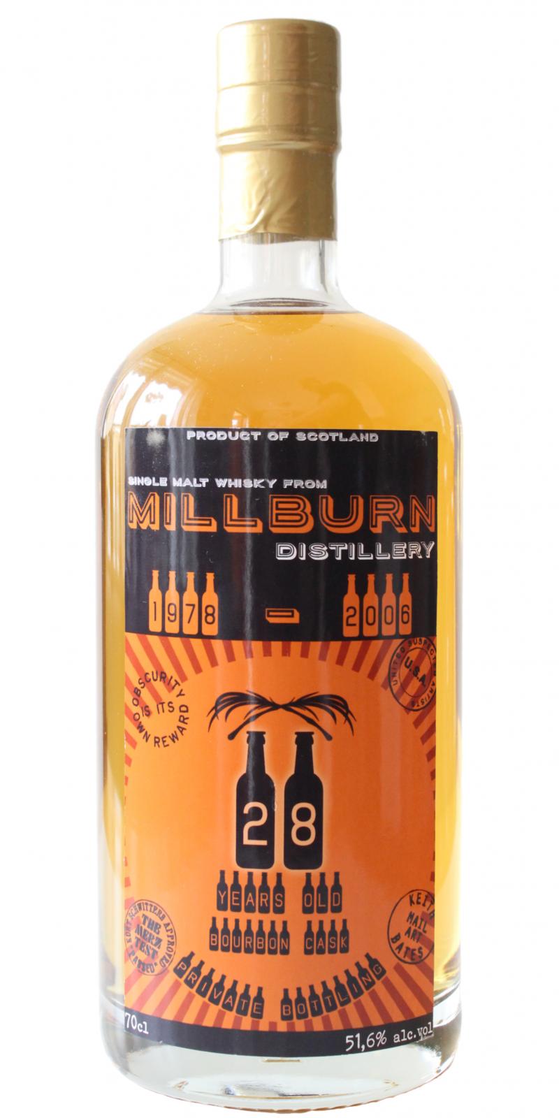 Millburn 1978 UD Private Bottling Bourbon Cask 51.6% 700ml