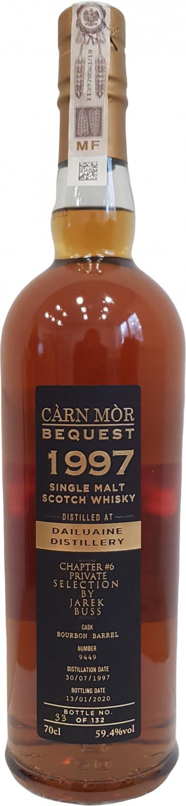 Dailuaine 1997 MMcK Carn Mor Bequest Bourbon Barrel #9449 59.4% 700ml