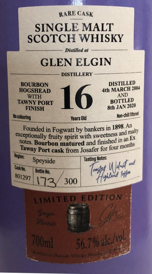 Glen Elgin 2004 LotG