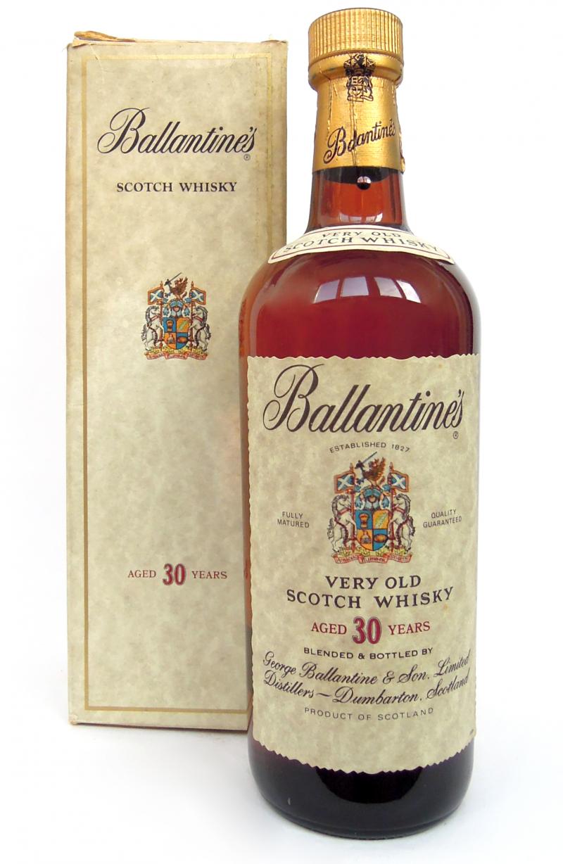Empty Bottle Very Good FS Ballantine/'s 30 Year Old Blended Scotch Whisky