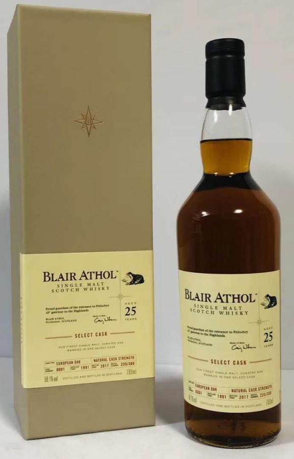 Blair Athol 1991 Casks of Distinction European Oak 0001 58.1% 700ml