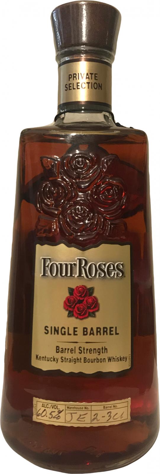 Four Roses 9yo Private Selection OBSV New Charred White Oak 2-3U Park Plaza Liquor & Deli 60.5% 750ml