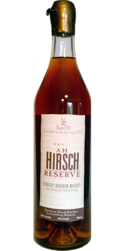 A.H. Hirsch 1974 - Ratings and reviews - Whiskybase