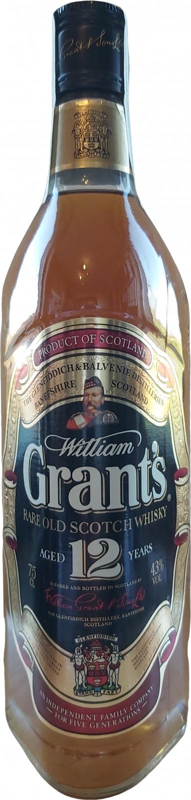 Grant's 12yo Rare Old Scotch Whisky 43% 750ml