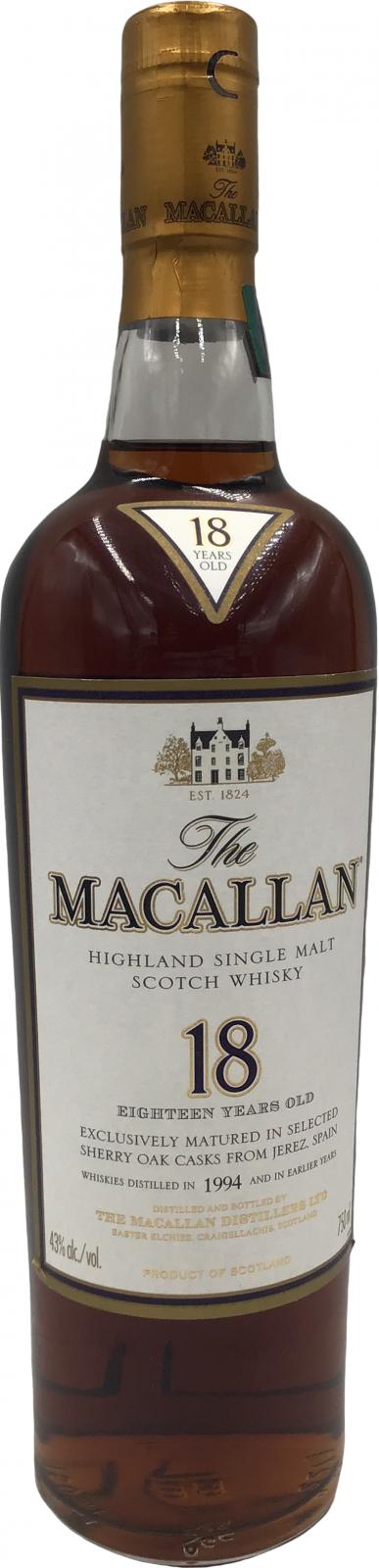 Macallan 18 Year Old Ratings And Reviews Whiskybase