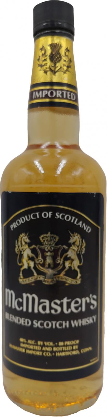 McMaster's Blended Scotch Whisky Blended Scotch Whisky 40% 750ml