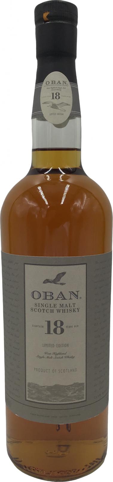Oban 18yo American Oak Casks 43% 750ml