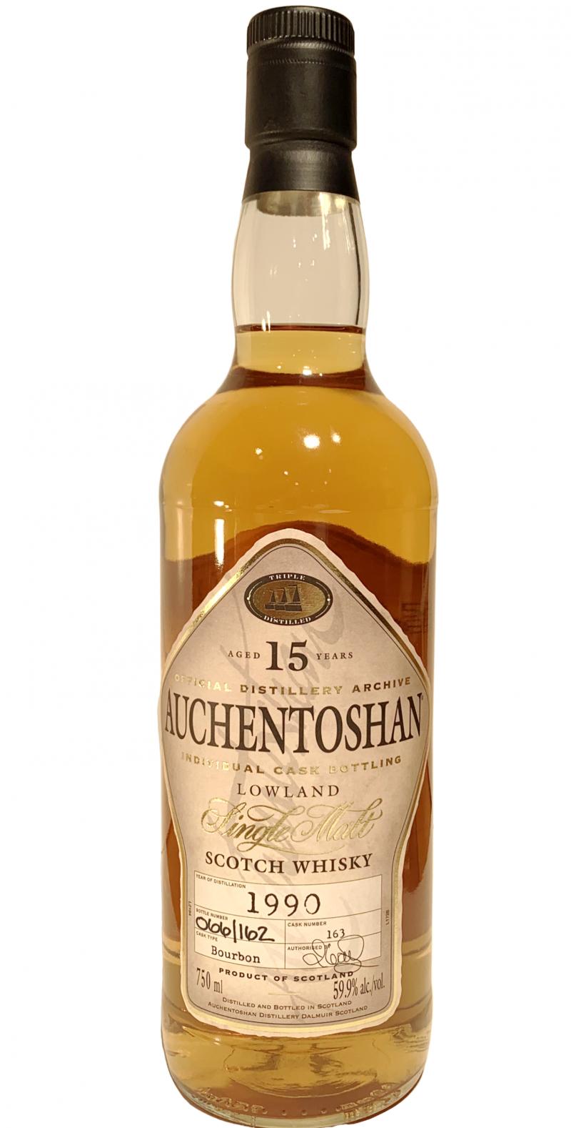 Auchentoshan 1990 Individual Cask Bottling Bourbon #163 CO-OP Calgary 59.9% 750ml