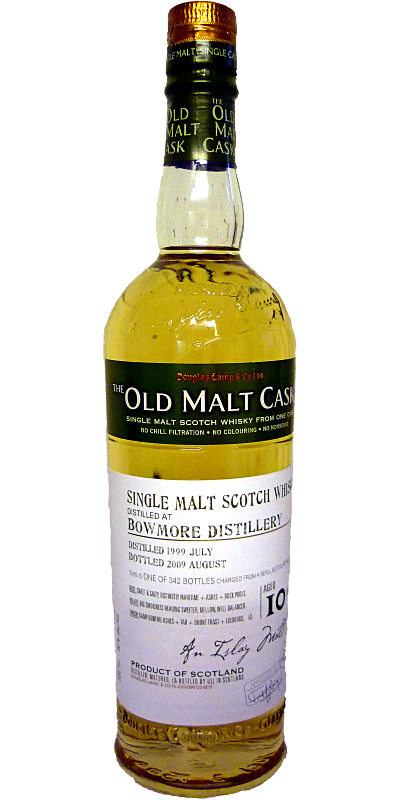 Bowmore 1999 DL Old Malt Cask Refill Butt 50% 700ml