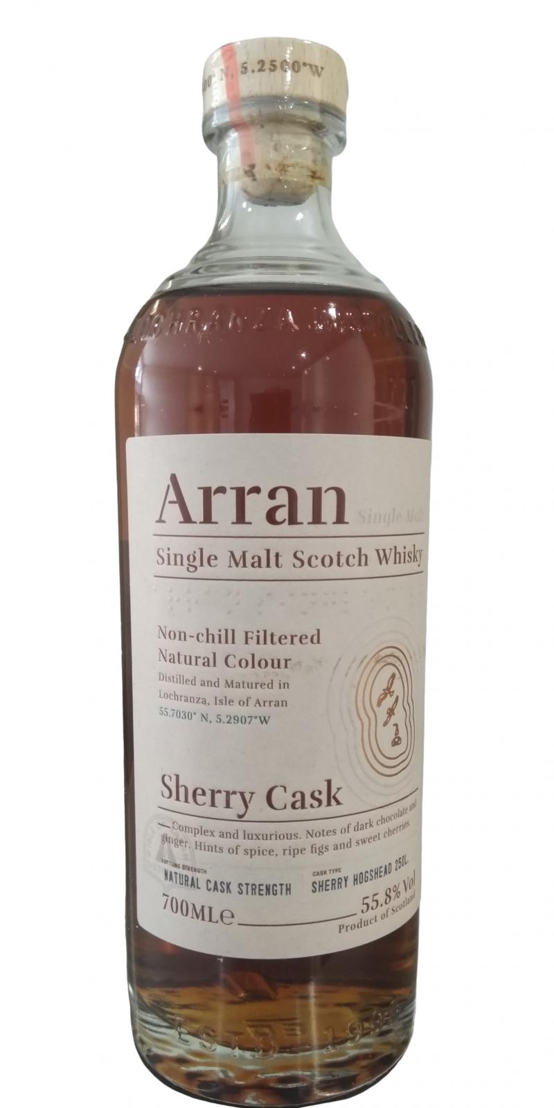 Arran Sherry Cask Ratings And Reviews Whiskybase