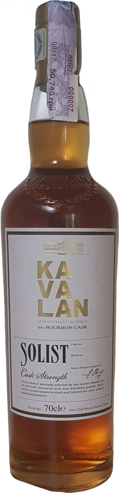 Kavalan Solist ex-Bourbon Cask B101214027A 57.1% 700ml