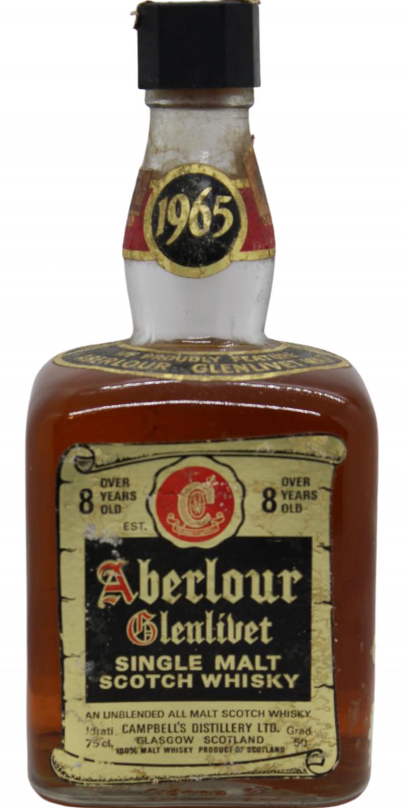 Aberlour 1965 Campbell's Distillery Single Malt Scotch Whisky 50% 750ml