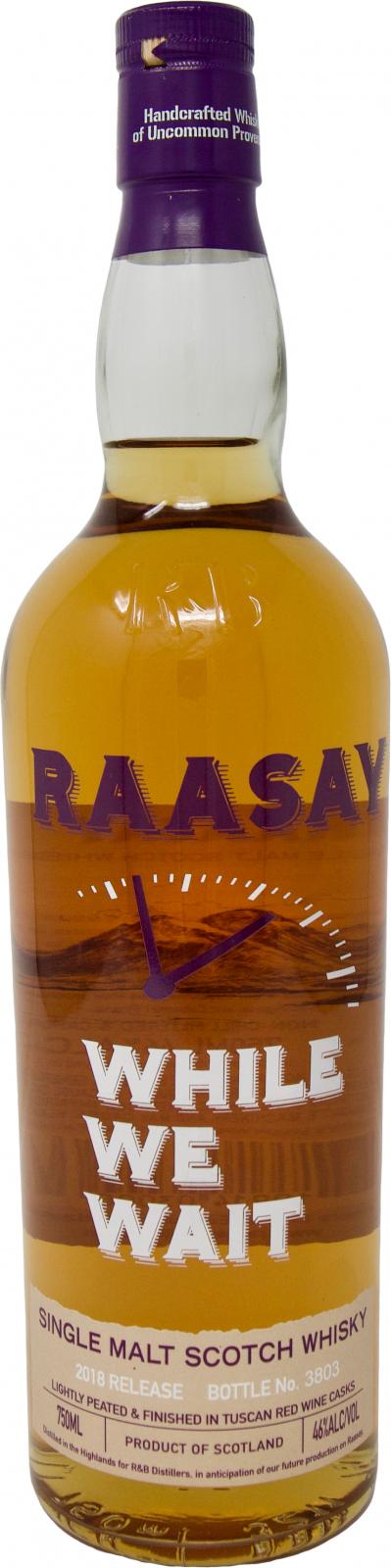 Raasay While We Wait Tuscan Red Wine Cask Finish 46% 750ml