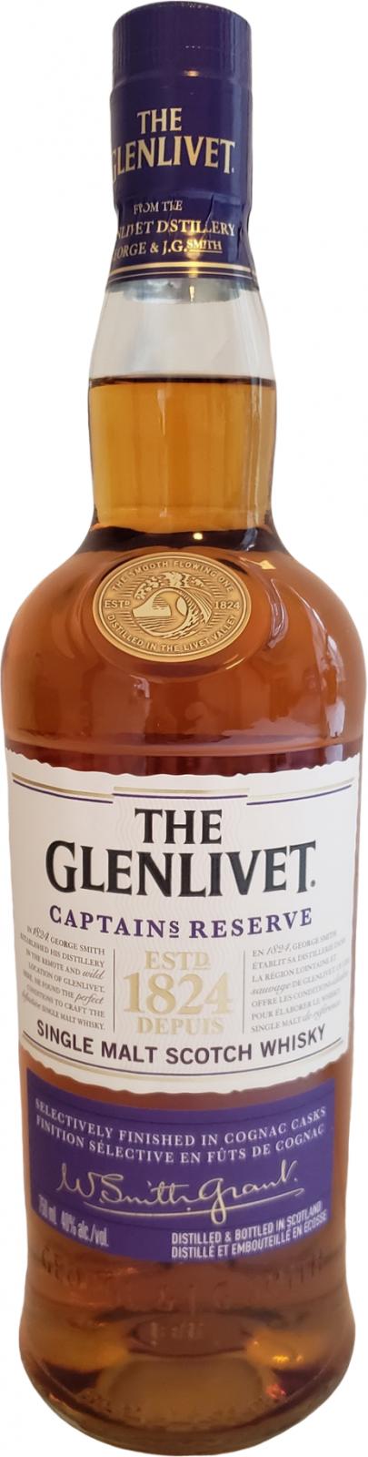 Glenlivet Captain's Reserve Cognac Casks Finish 40% 750ml
