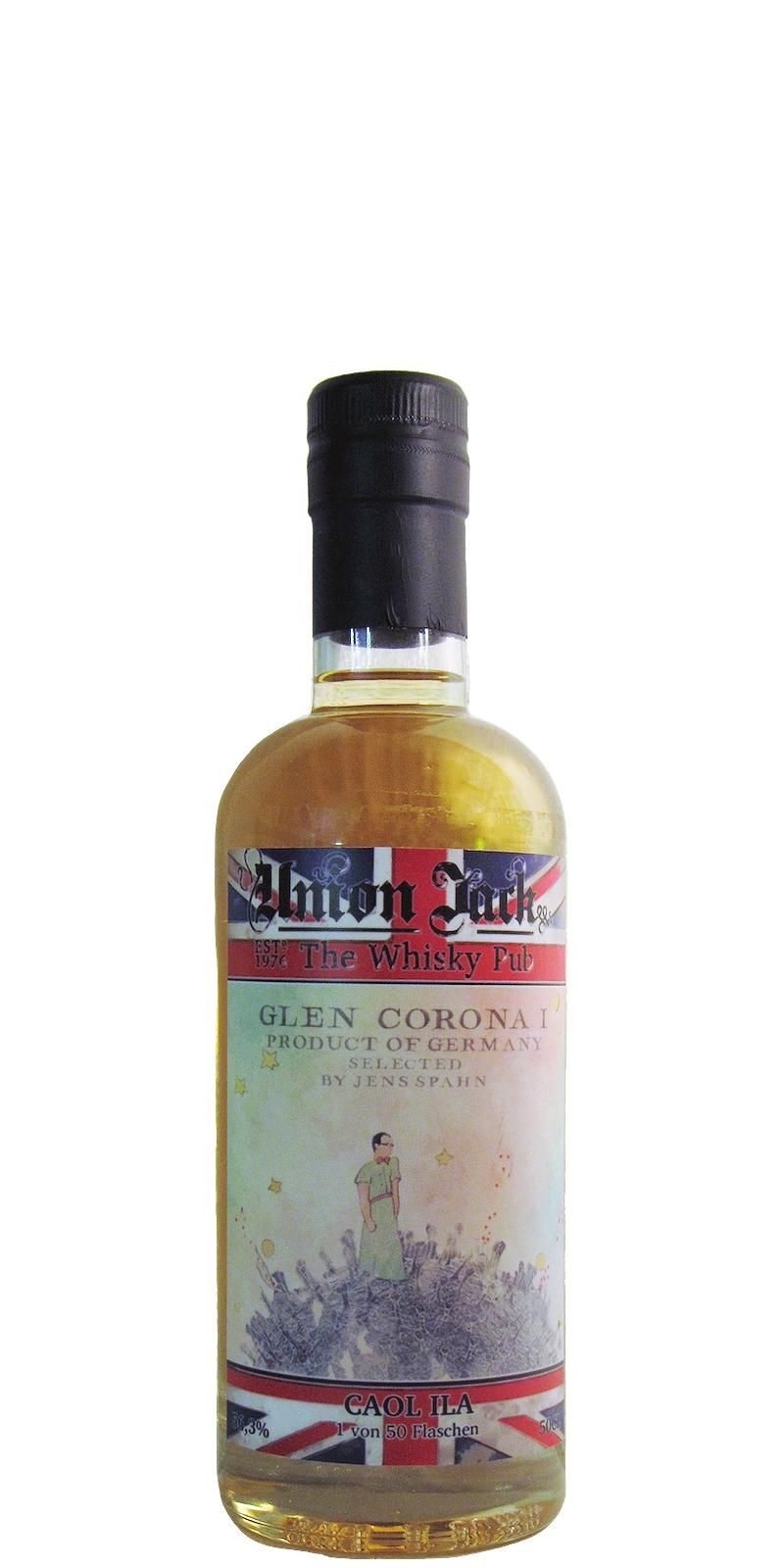 Caol Ila Glen Corona I UD Union Jack The Whisky Pub 56.3% 500ml