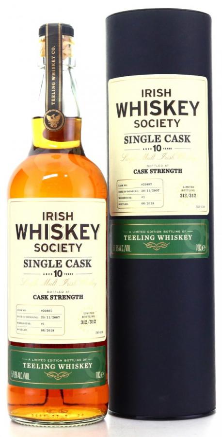 Teeling 2007 #29807 Irish Whiskey Society 57.6% 700ml