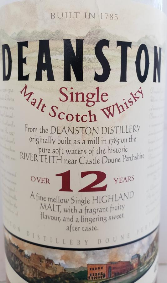 Deanston 12yo Single Malt Scotch Whisky 40% 750ml