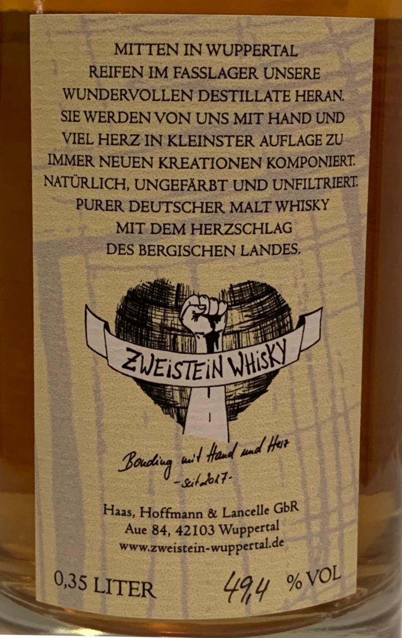 Wuppertal Whisky Purer Deutscher Malt Whisky