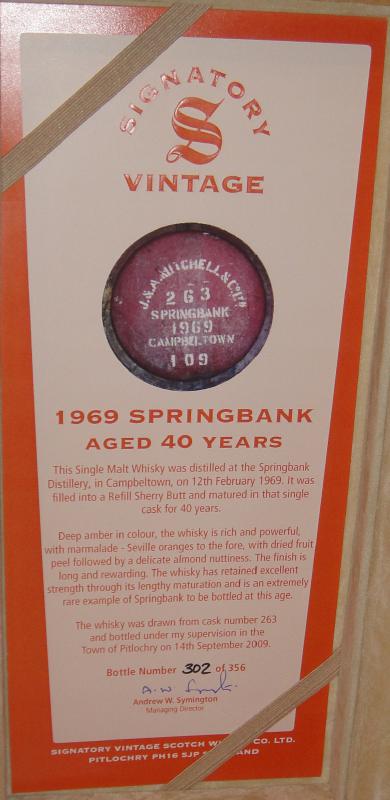 Springbank 1969 SV