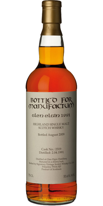 Glen Elgin 1991 SV Bottled for Manufactum Sherry Butt 2319 Manufactum 53.6% 700ml
