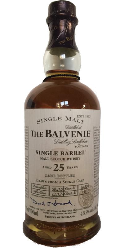 Balvenie 25yo Single Barrel 46.9% 700ml