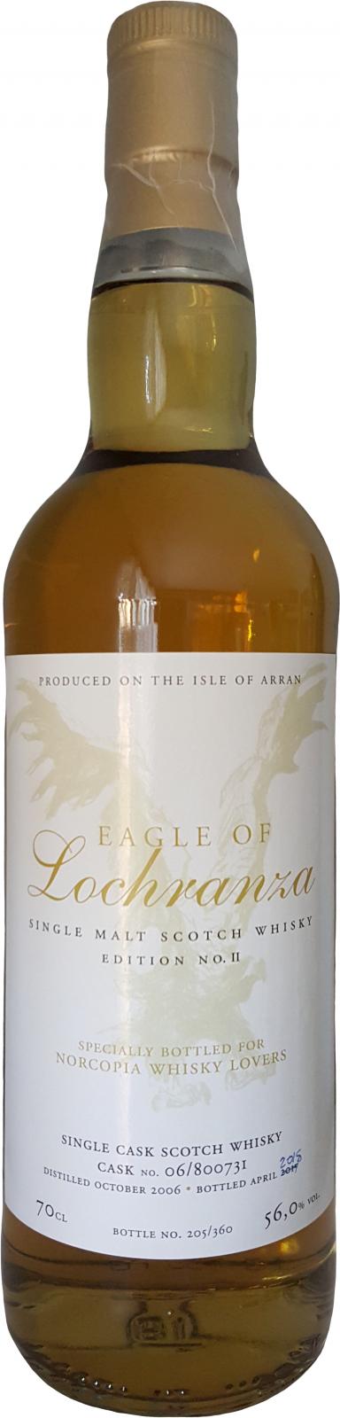 Eagle of Lochranza 2006 Private Bottling 06 800731 Norcopia Whisky Lovers 56% 700ml