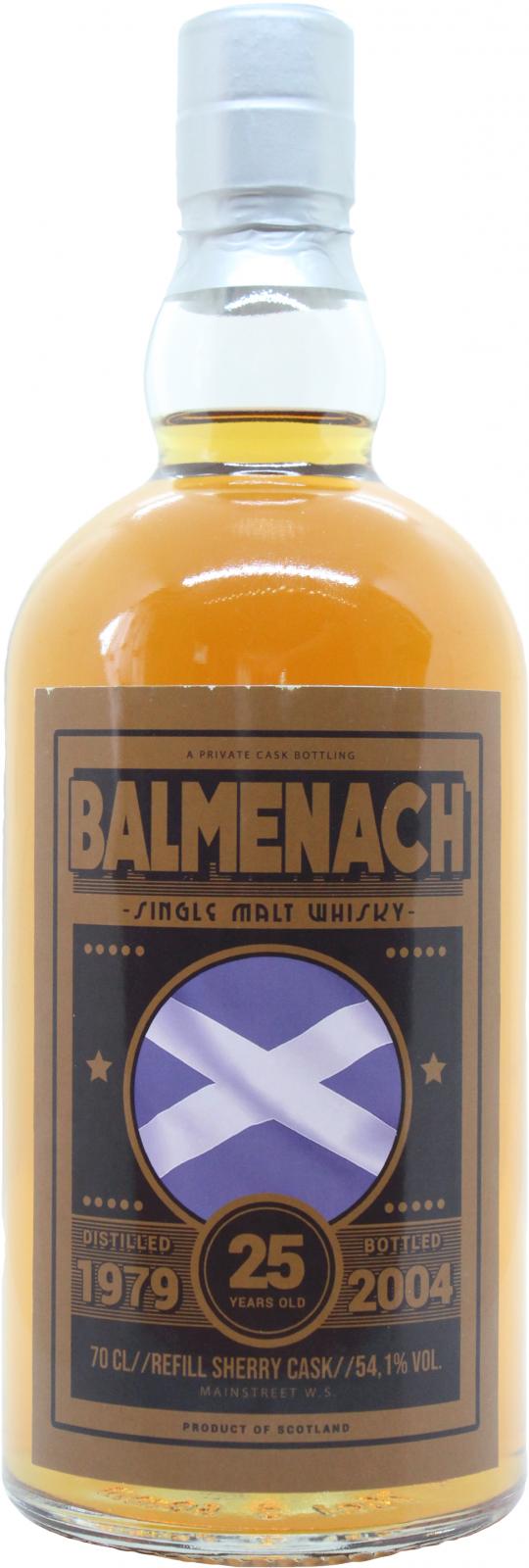 Balmenach 1979 UD Refill Sherry Cask Private Bottling 54.1% 700ml