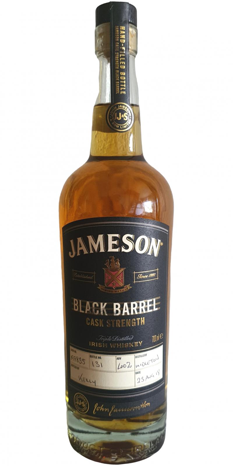 Jameson Black Barrel Cask Strength Hand Bottled at the Distillery #197835 60% 700ml