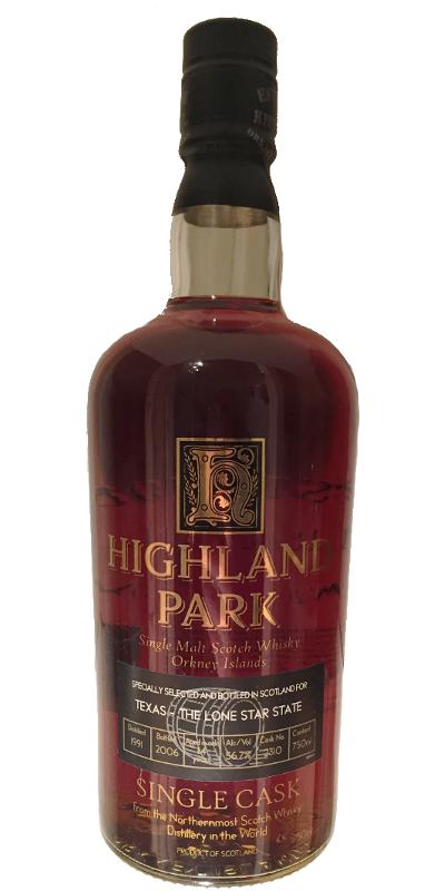 Highland Park 1991 Single Cask Texas The Lone Star State #2310 56.7% 750ml