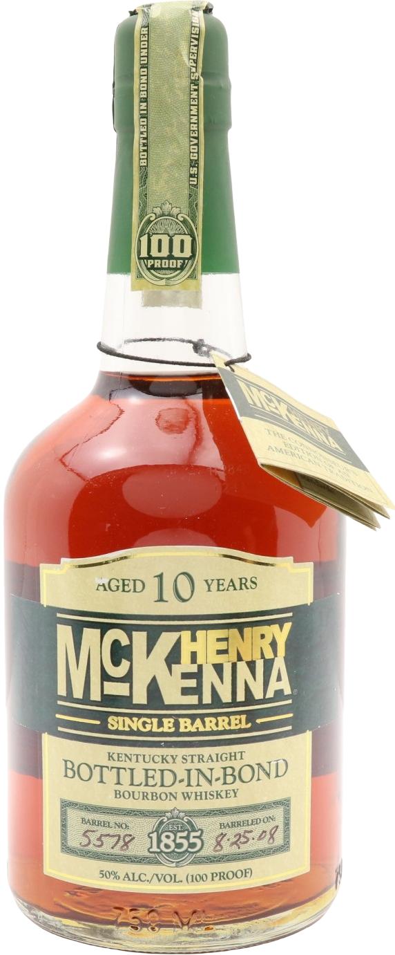 Henry McKenna 10yo Single Barrel Bottled in Bond #5578 50% 750ml