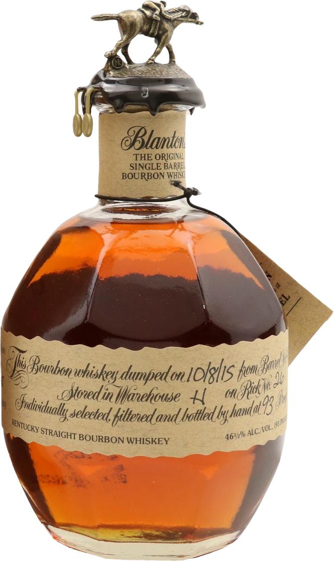 Blanton's The Original Single Barrel Bourbon Whisky #4 Charred American White Oak Barrel 456 46.5% 750ml