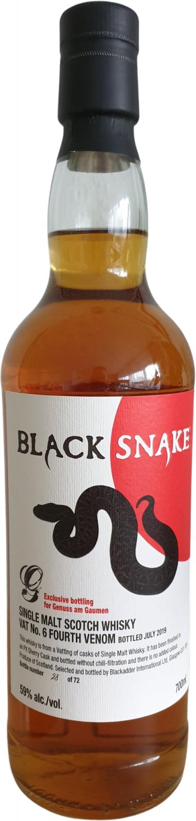 Black Snake 4th Venom BA VAT No. 6 Genuss am Gaumen 59% 700ml