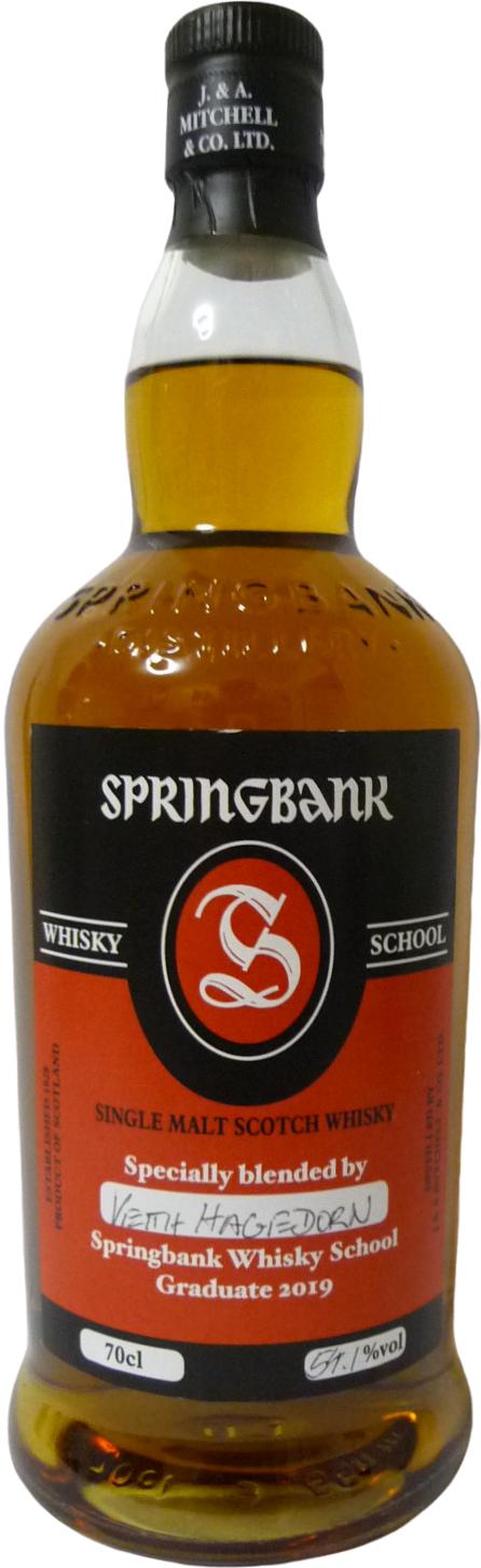 Springbank Single Malt Scotch Whisky Whisky School 2019 Bourbon Sherry Port Sauternes 54.1% 700ml