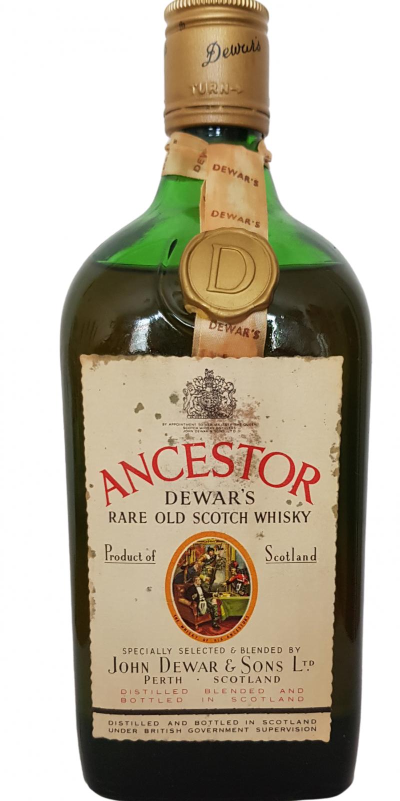 Ancestor Dewar's Rare Old Scotch Whisky