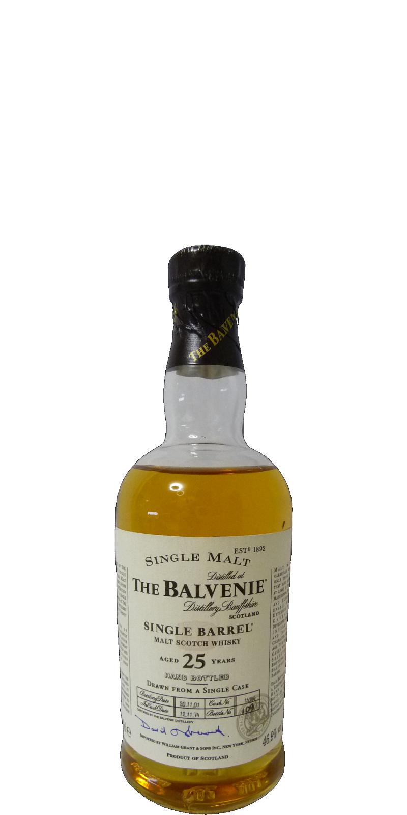 Balvenie 25yo Bourbon Barrel #15376 46.7% 200ml
