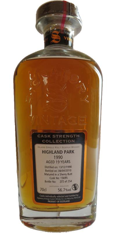 Highland Park 1990 SV Cask Strength Collection Sherry Butt #15695 56.7% 700ml