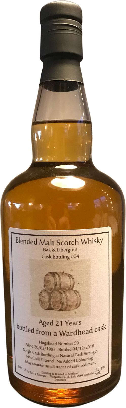 Wardhead 1997 WhBl Bak & Libergren Cask Bottling 004 Hogshead 59 Bak & Libergren Exclusive 55.1% 700ml