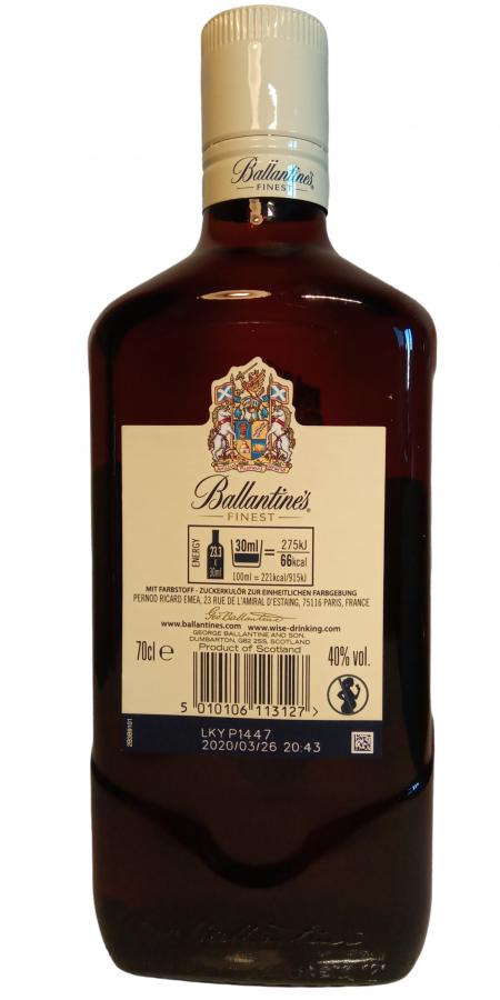 Ballantine's Finest Blended Scotch Whisky - Ratings and reviews